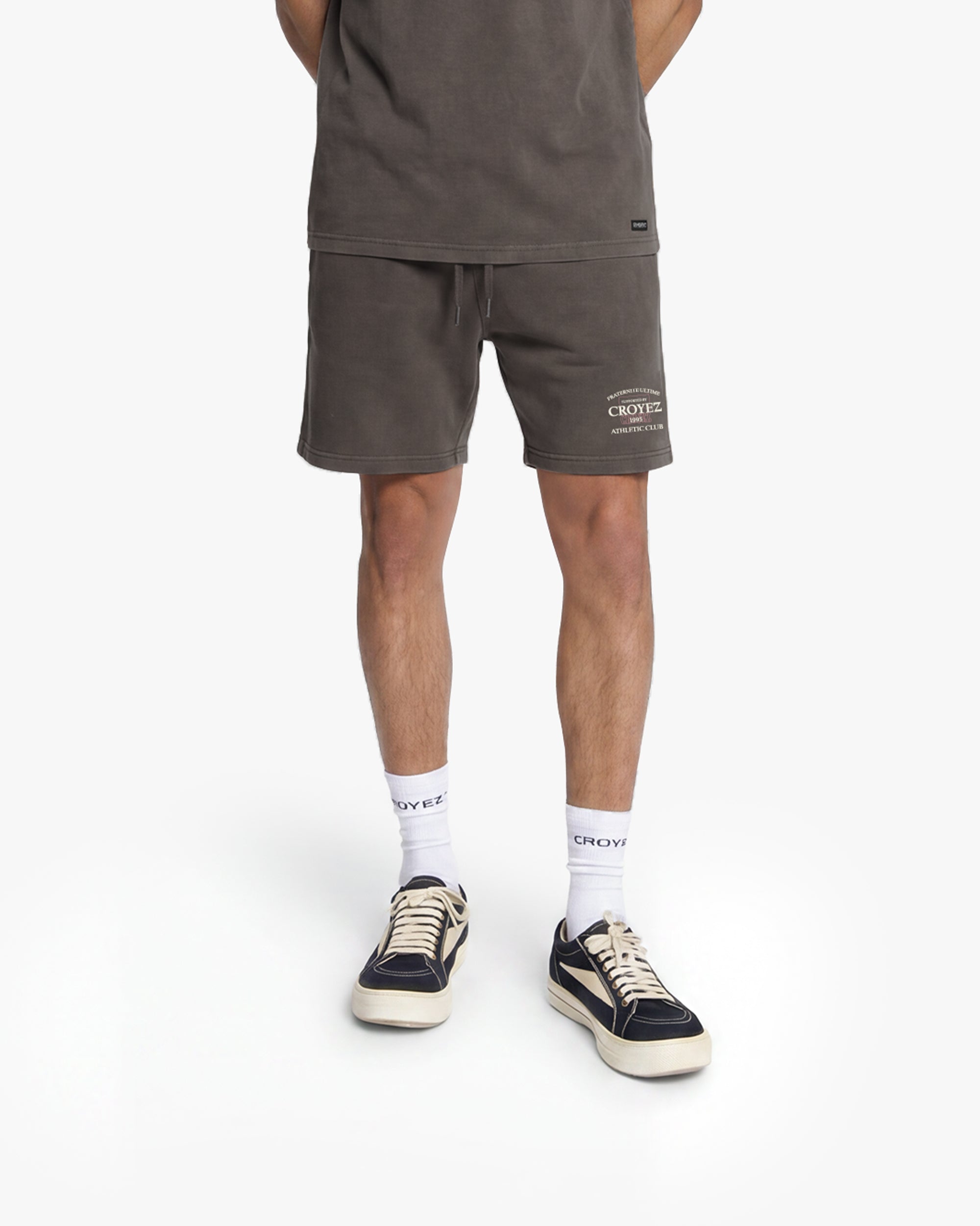 Croyez Overlay Fraternite Shorts | Washed Brown