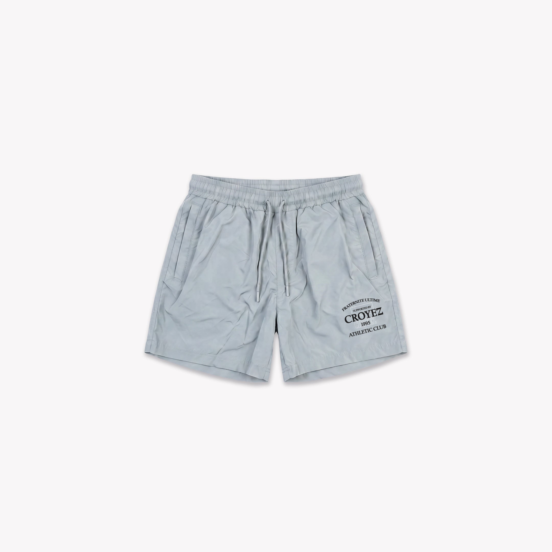 Croyez Overlay Fraternite Swim Shorts | Light Grey