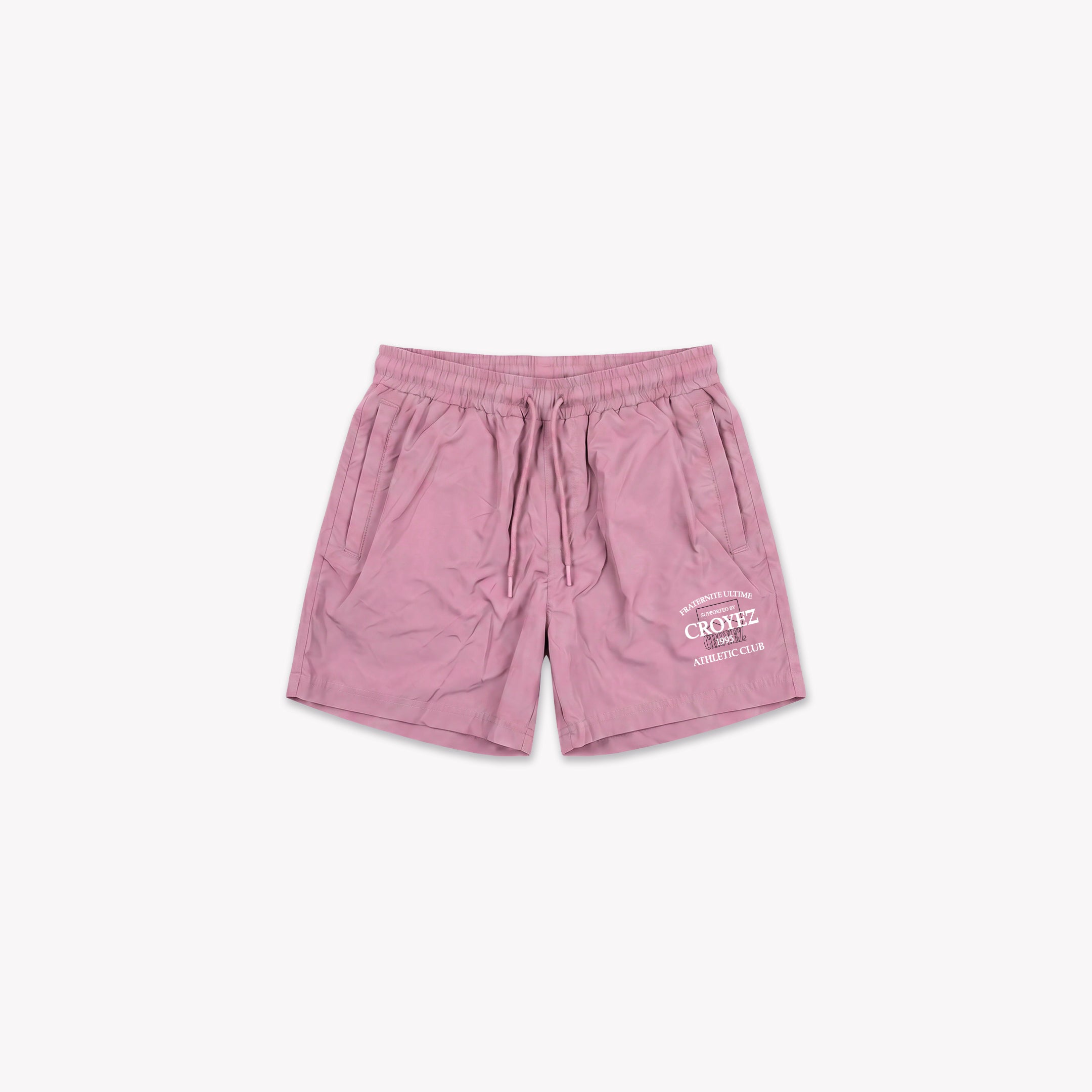  Croyez Overlay Fraternite Swim Shorts | Pink