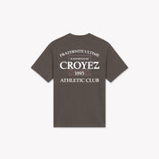 Croyez Overlay Fraternite T-Shirt | Washed Brown