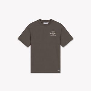 Croyez Overlay Fraternite T-Shirt | Washed Brown