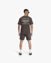 Croyez Overlay Fraternite Shorts | Washed Brown