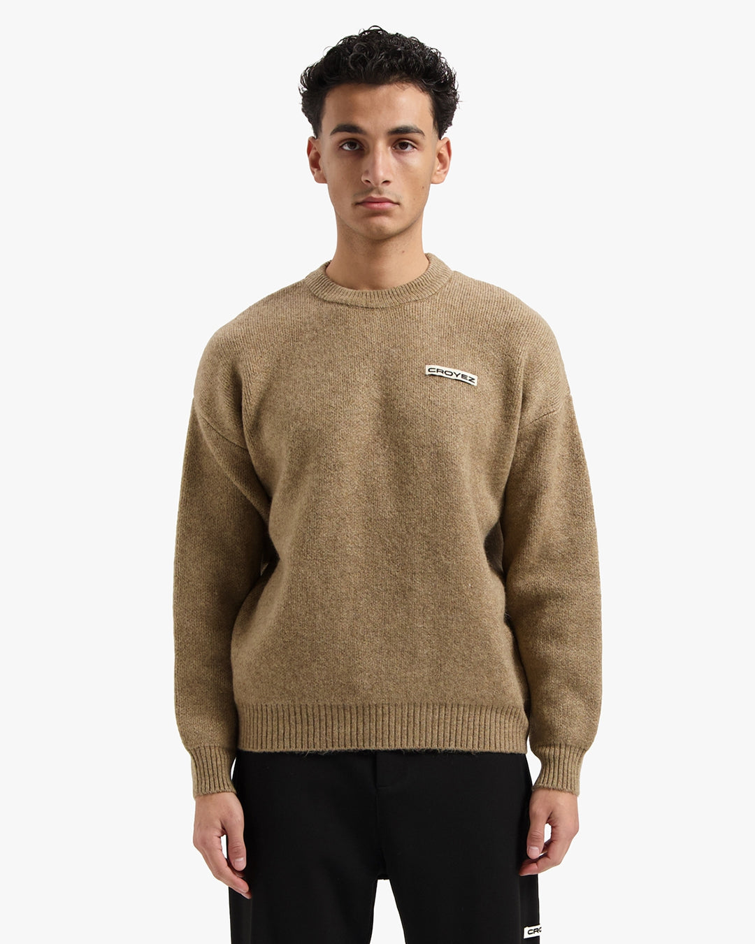 CROYEZ ÉTIQUETTE KNIT SWEATER - BEIGE