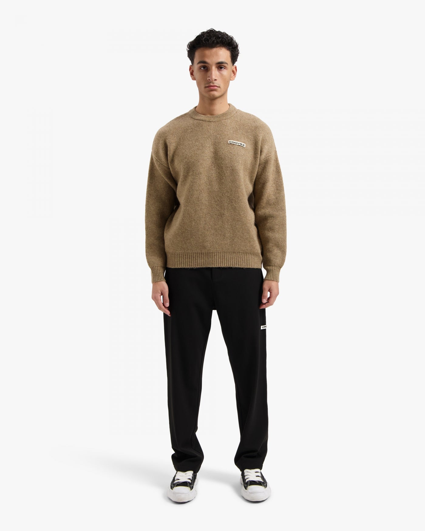 CROYEZ ÉTIQUETTE KNIT SWEATER - BEIGE