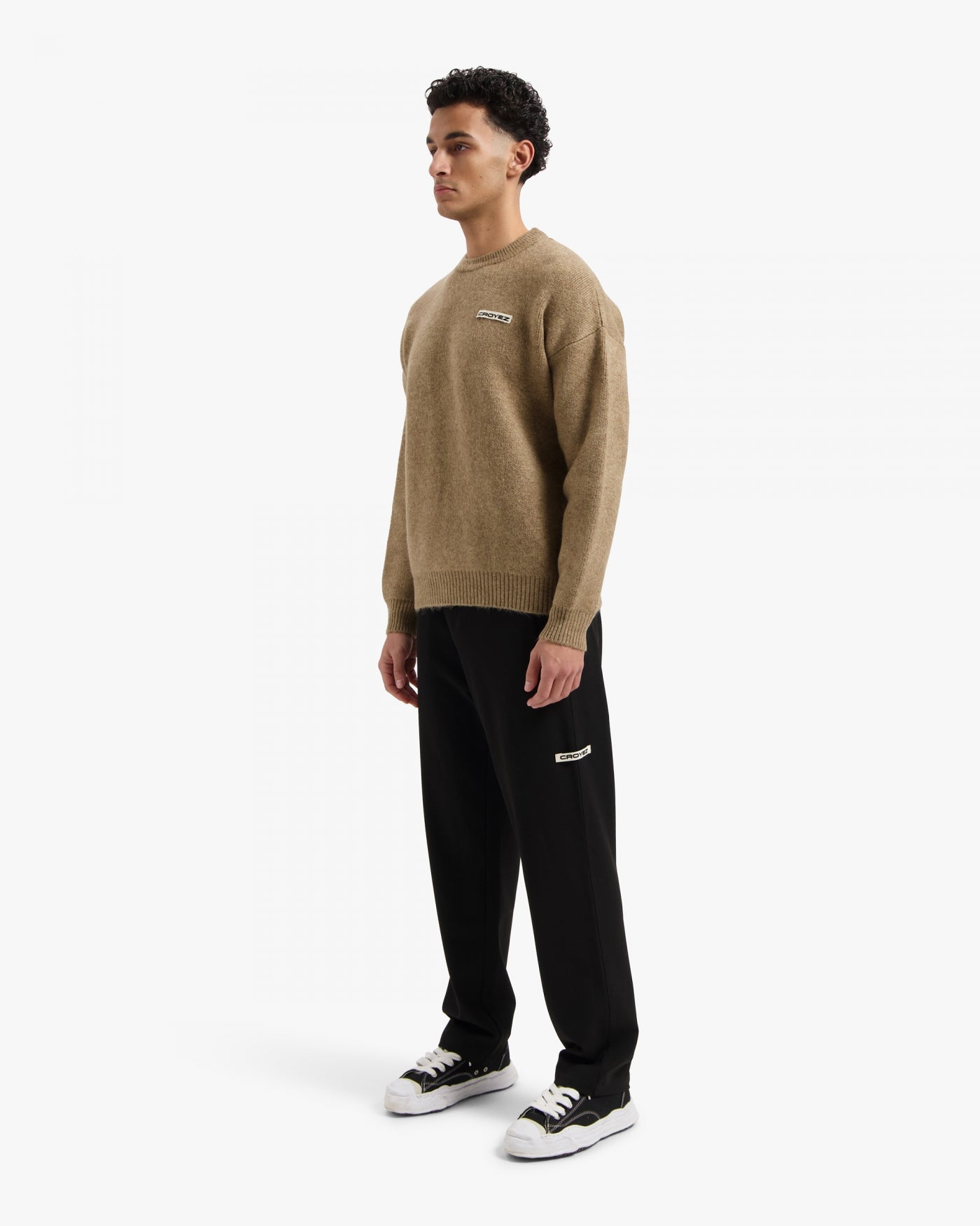 CROYEZ ÉTIQUETTE KNIT SWEATER - BEIGE