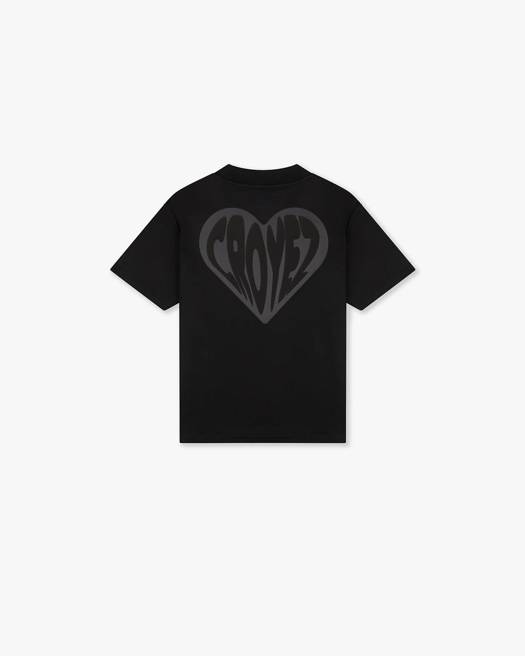 Croyez Mini Puffed Heart T-Shirt | Black