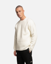 Croyez Art Studio Knit Sweater | Off-White/Cherry