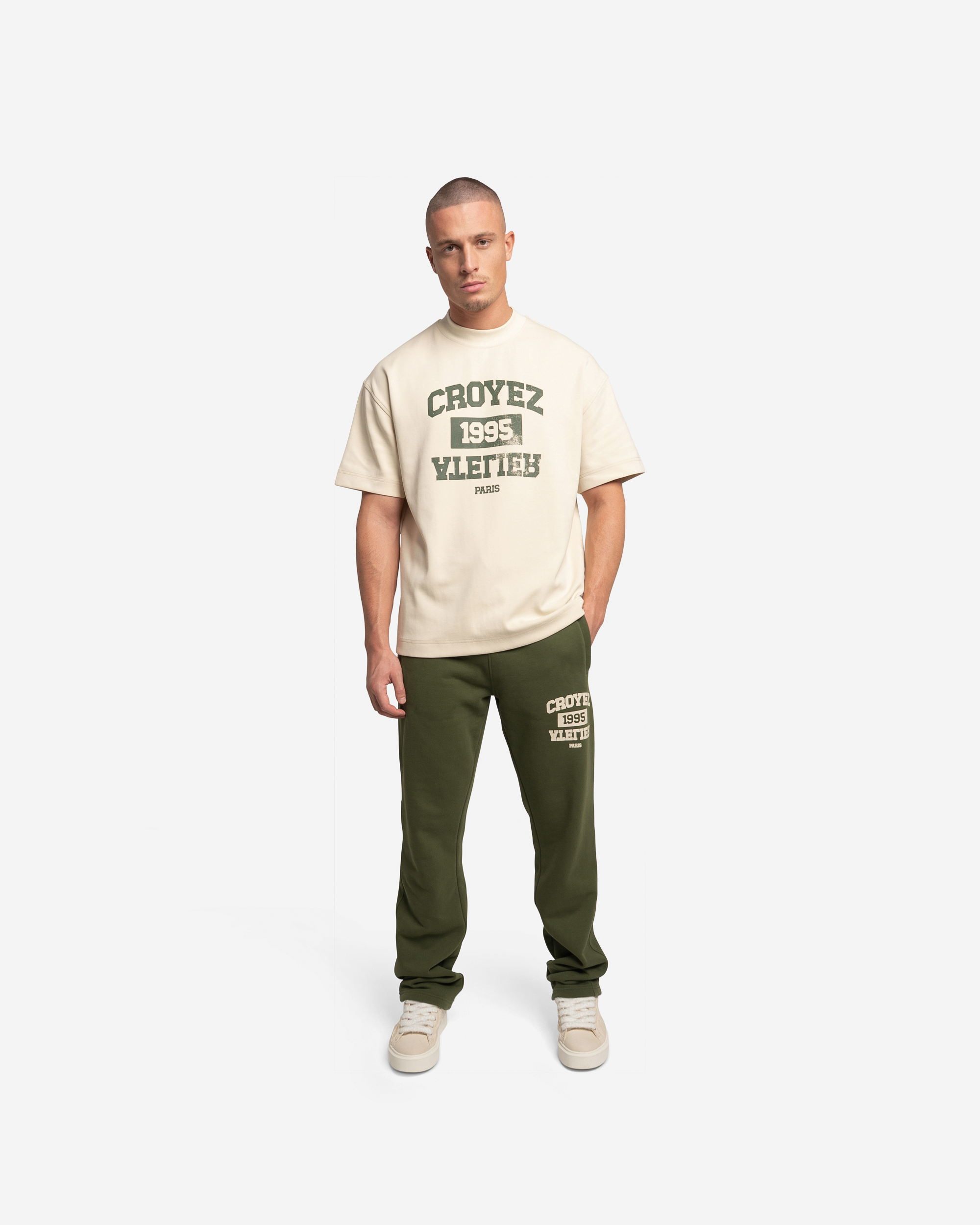 Croyez Heavyweight College T-Shirt | Light Beige