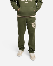 Croyez Heavyweight College Relaxed Sweatpants | Forest Green