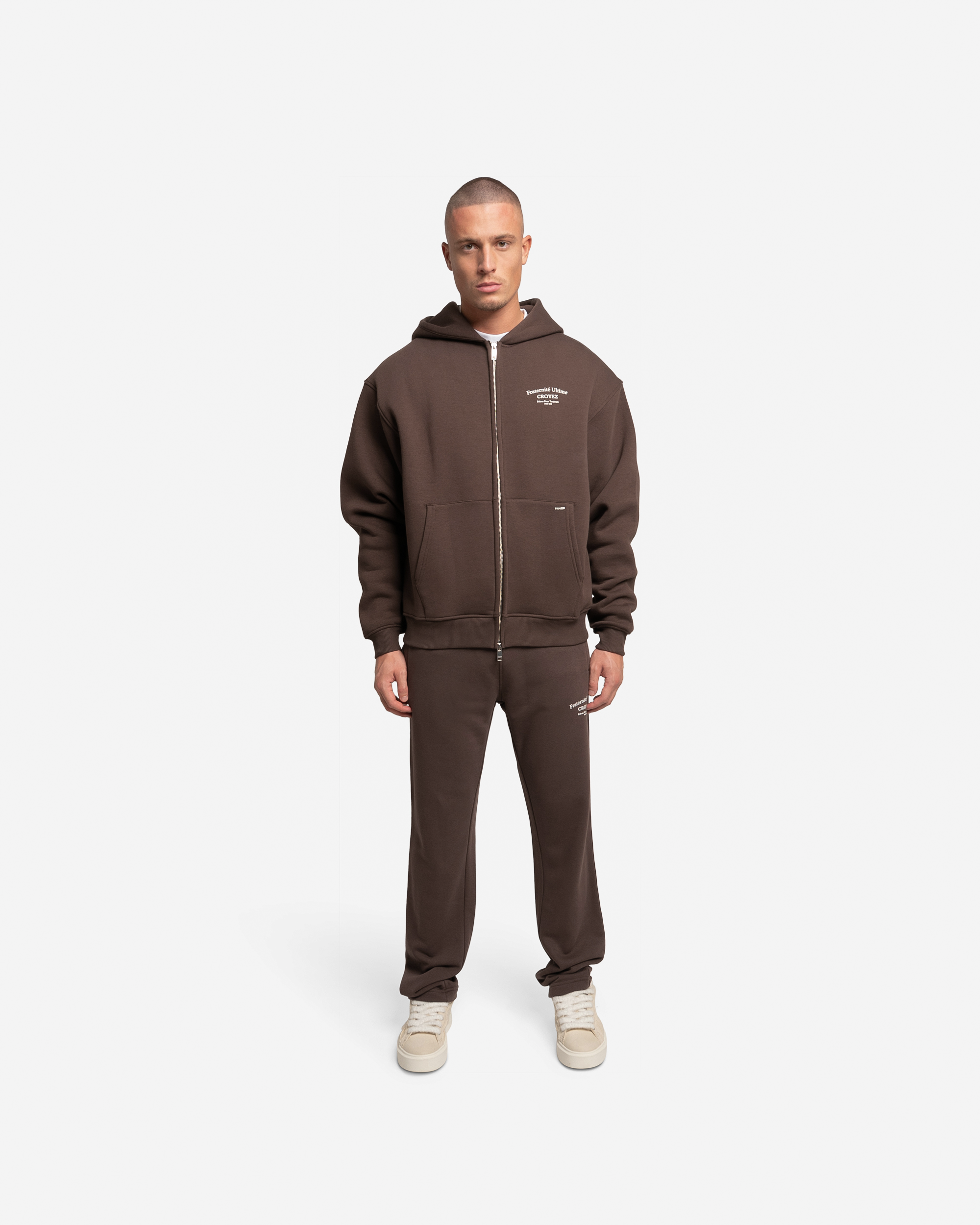 Croyez Fraternité Ultime Zip Hoodie | Dark Brown