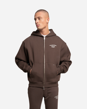 Croyez Fraternité Ultime Zip Hoodie | Dark Brown