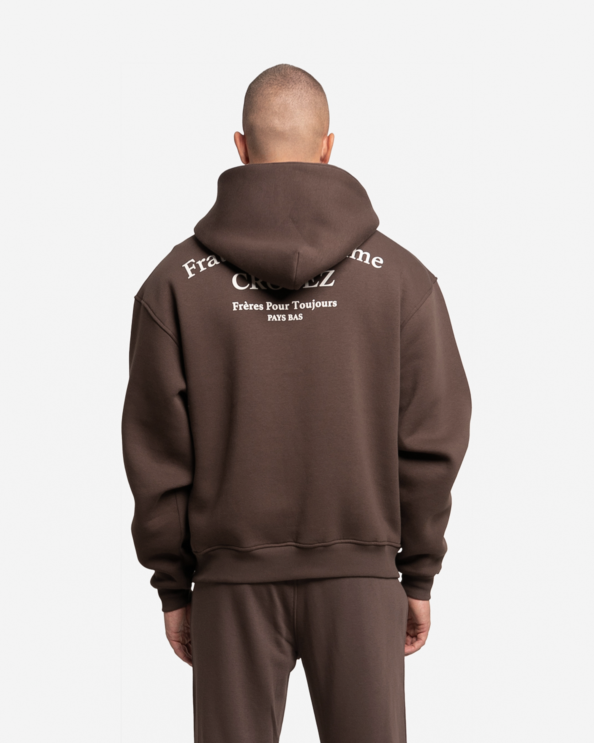 Croyez Fraternité Ultime Zip Hoodie | Dark Brown