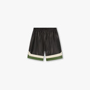 Croyez Logo Leather Short | Black