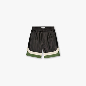 Croyez Logo Leather Short | Black