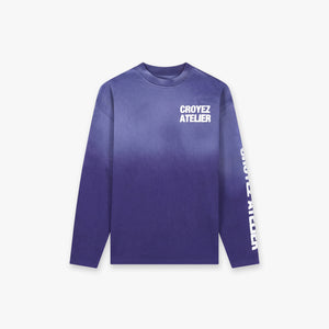 Croyez Sprayed Atelier Longsleeve | Dark Purple