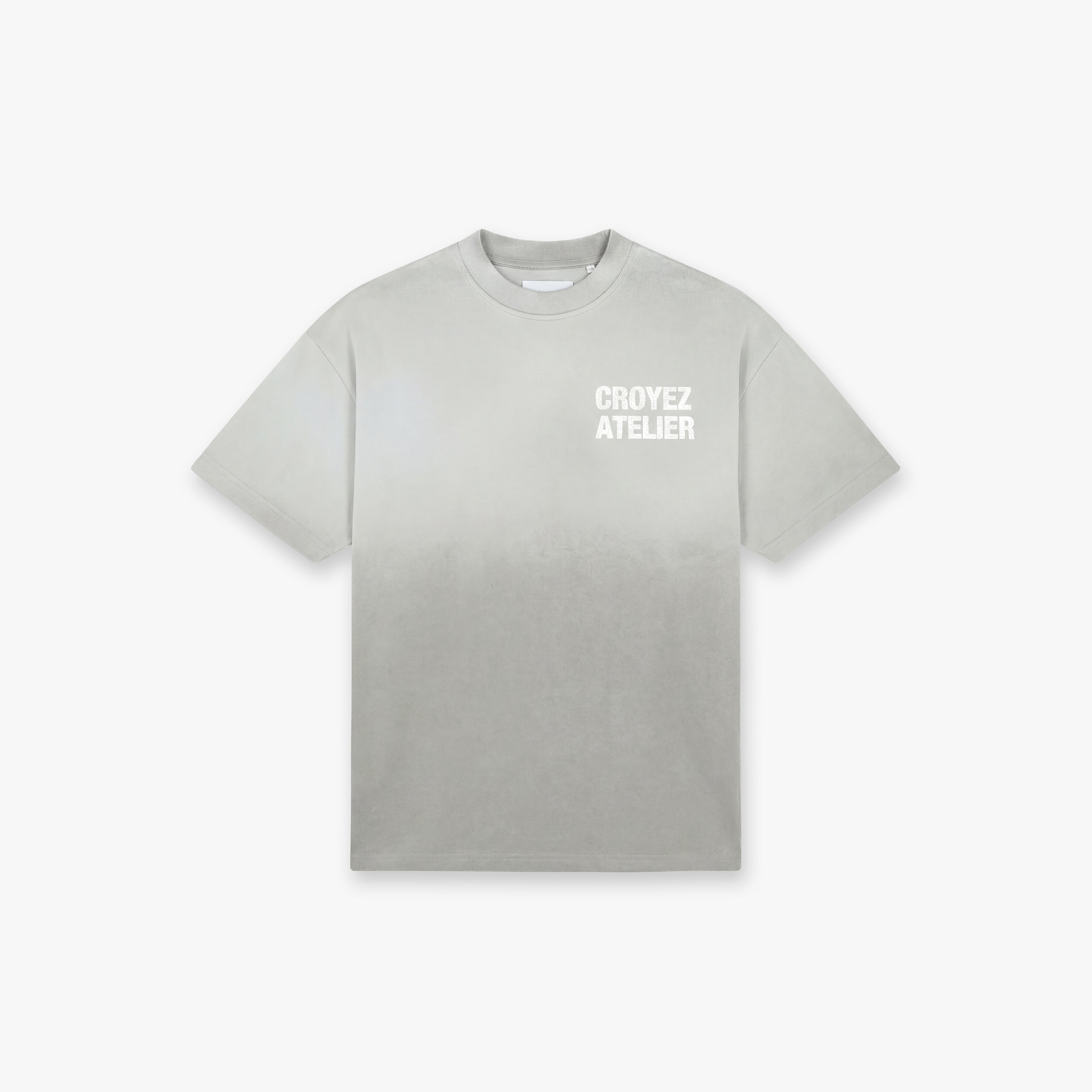  Croyez Sprayed Atelier T-Shirt | Light Grey