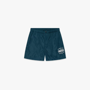 Croyez Stamp Swim Shorts | Dark Teal