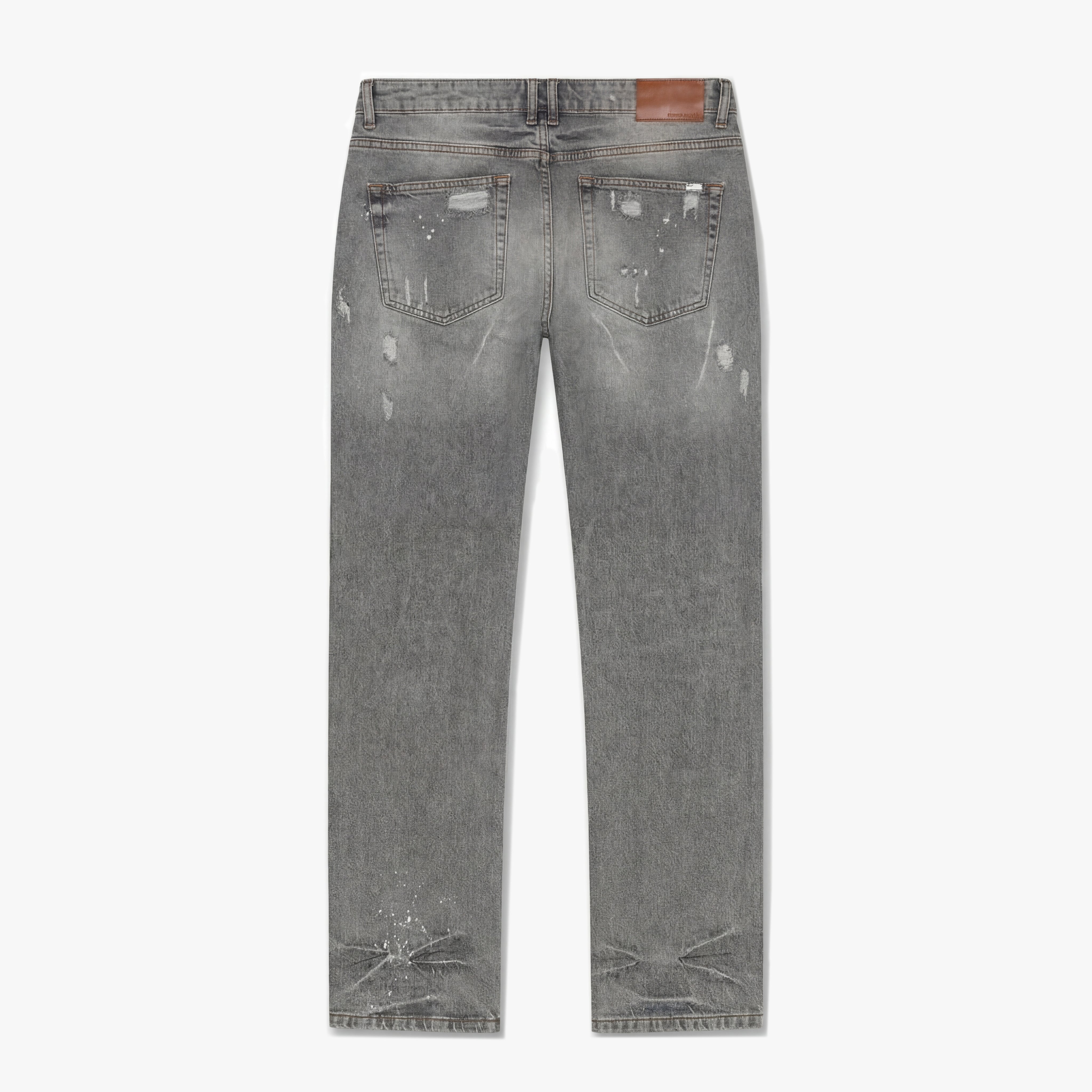 Croyez Straight Leg Washed Denim | Light Grey