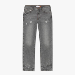 Croyez Straight Leg Washed Denim | Light Grey