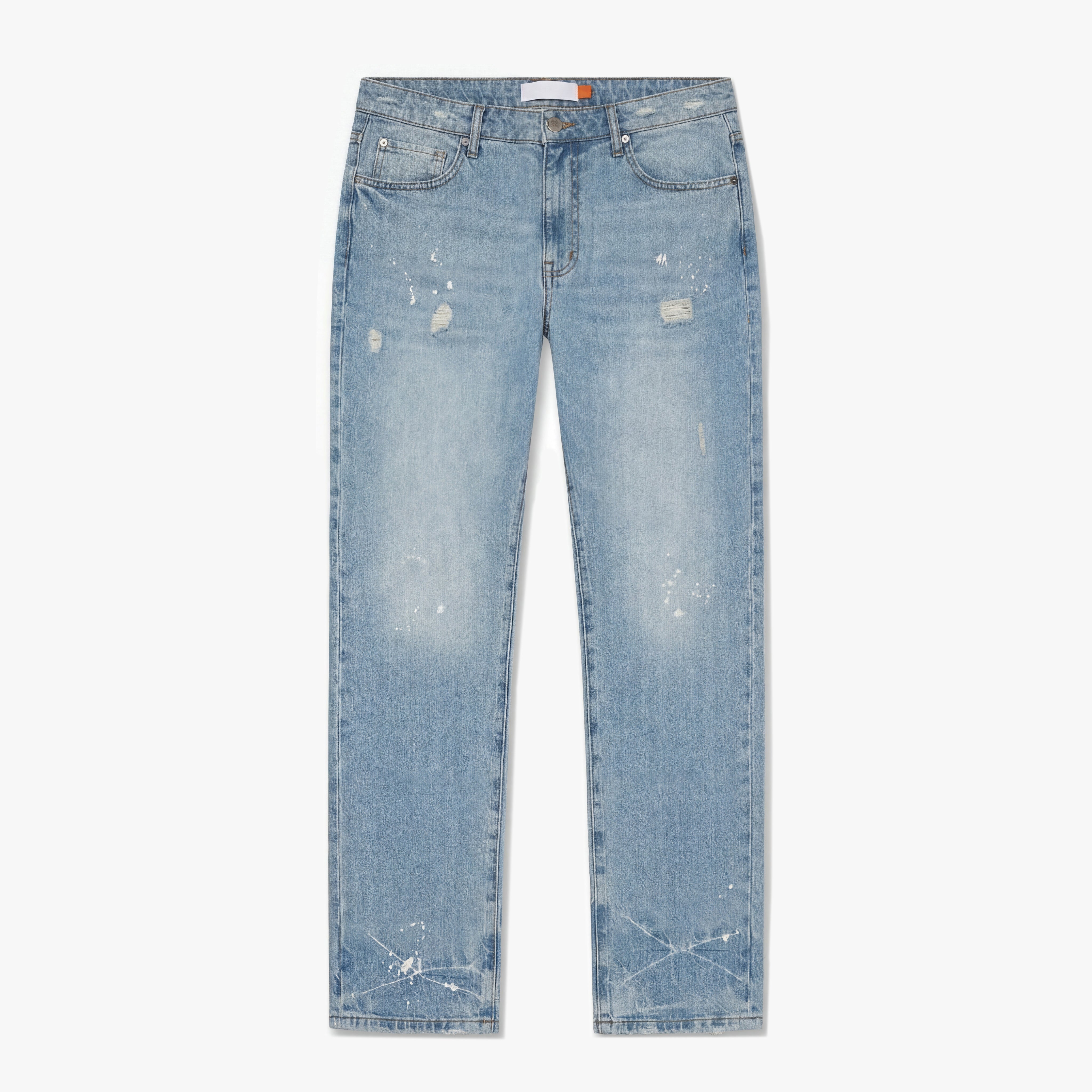  Croyez Straight Leg Washed Denim | Light Blue