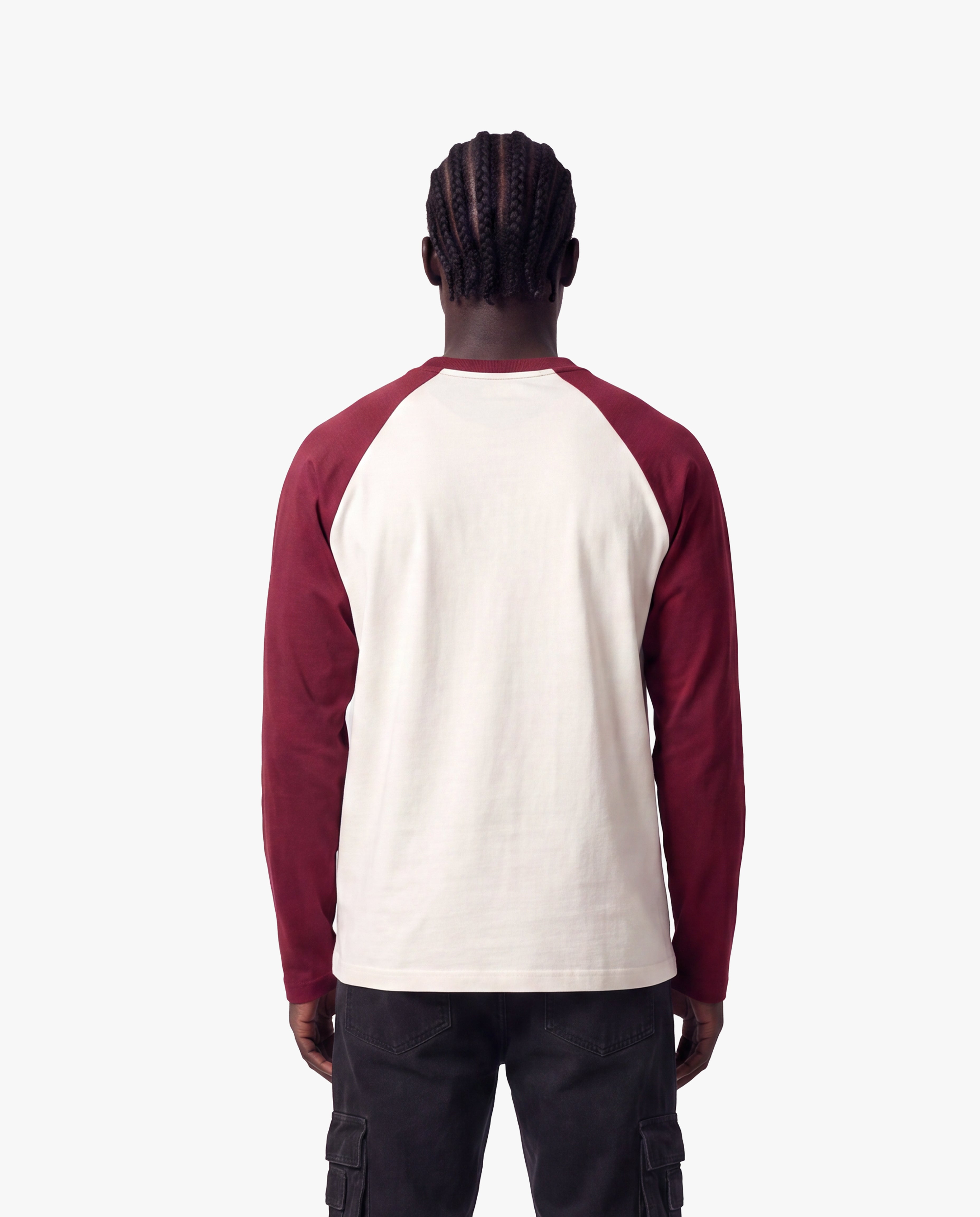 Croyez Two Tone Longsleeve | Off-White/Cherry