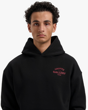 CROYEZ GALLERY HOODIE | BLACK/RED