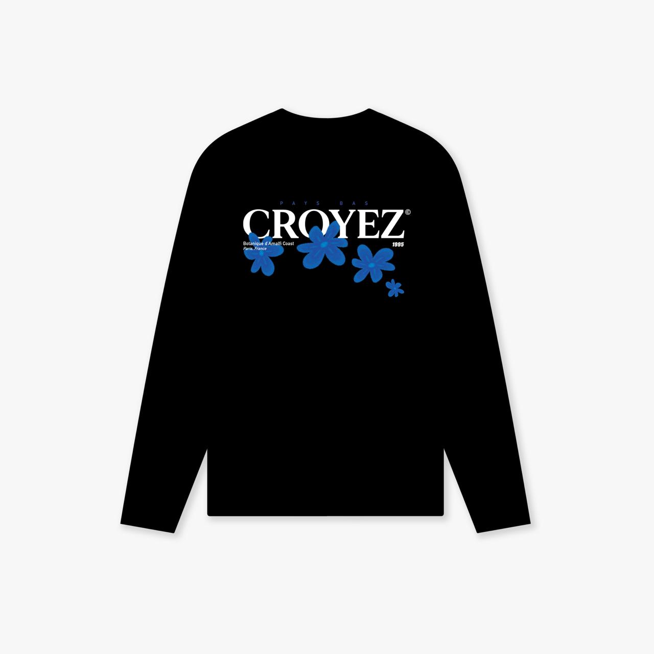 CROYEZ BOTANIQUE LONGSLEEVE | BLACK/COBALT