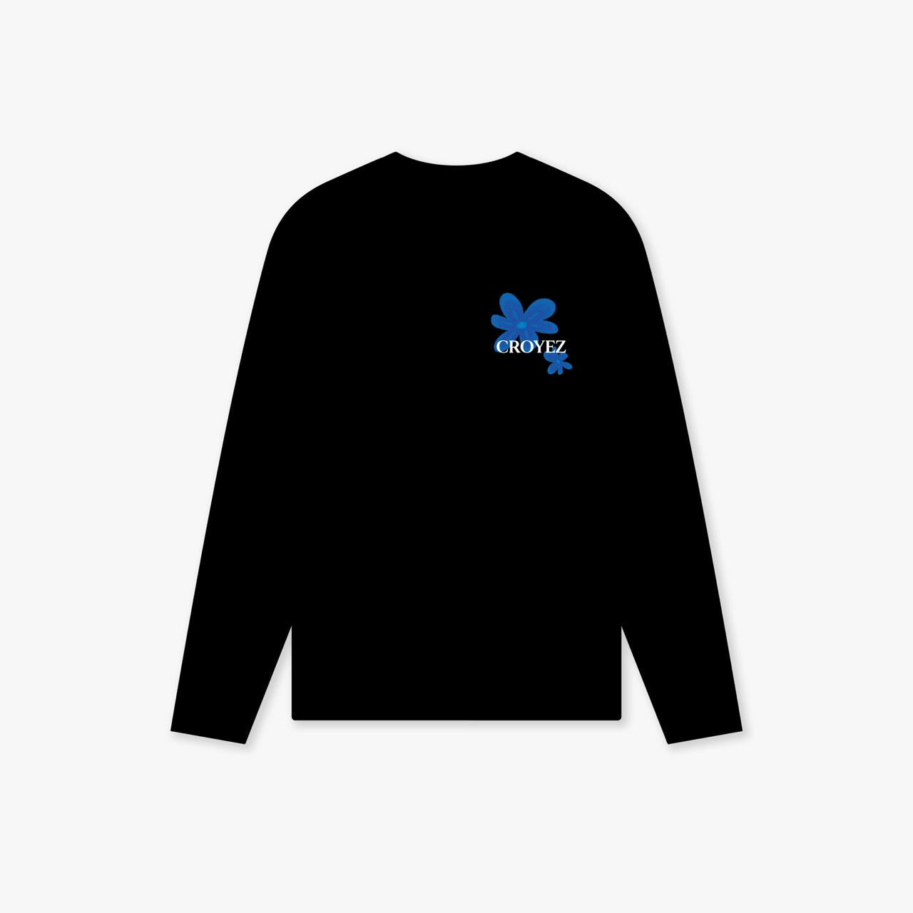 CROYEZ BOTANIQUE LONGSLEEVE | BLACK/COBALT