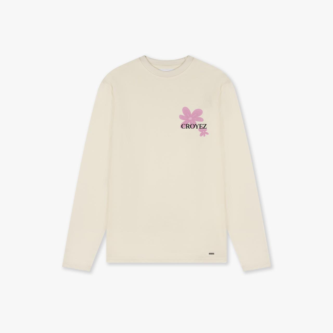  CROYEZ BOTANIQUE LONGSLEEVE | OFF-WHITE/PINK