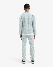 CROYEZ JACQUARD CAMO DENIM JACKET | LIGHT BLUE