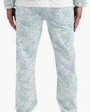 CROYEZ JACQUARD CAMO JEANS | LIGHT BLUE