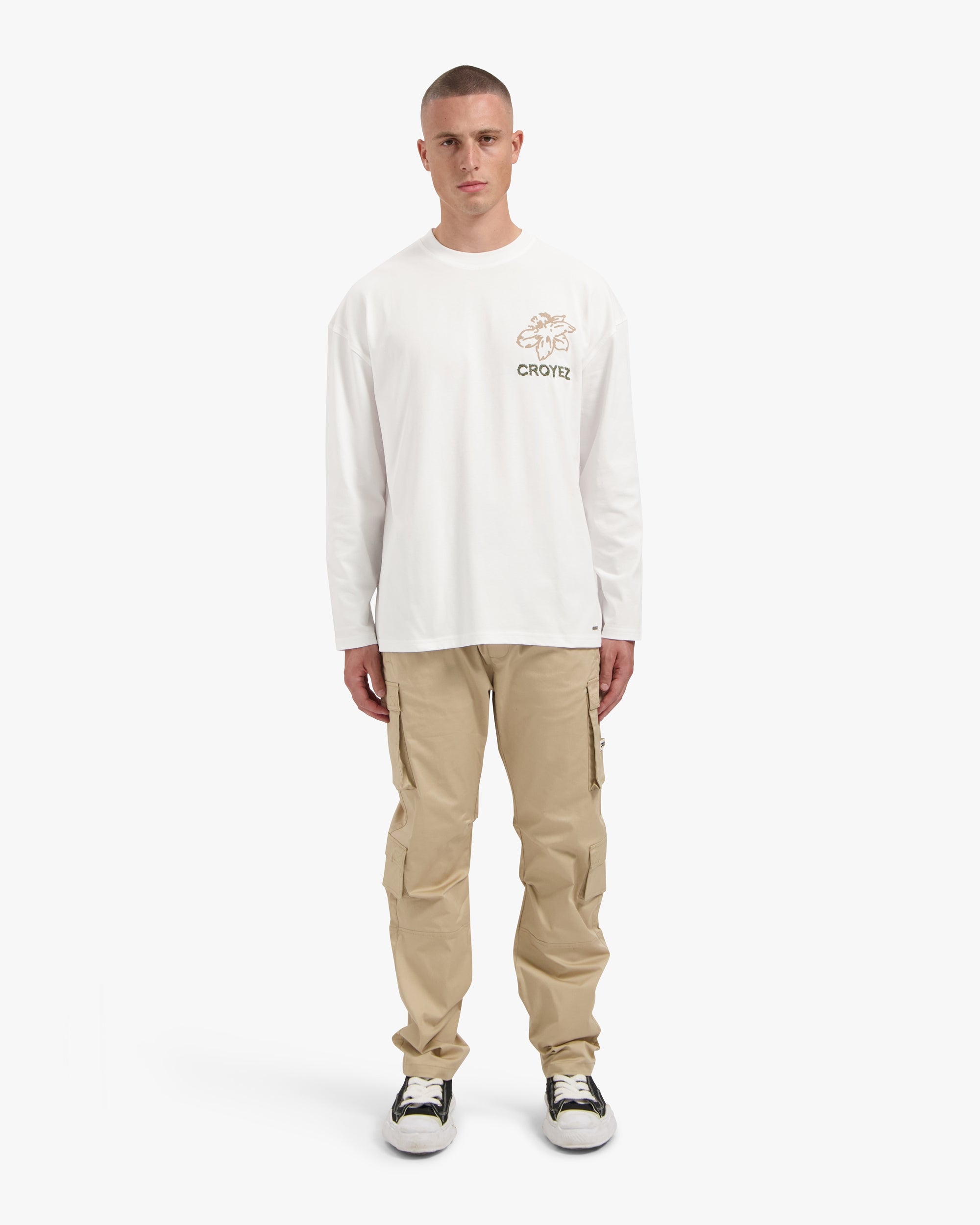 Croyez Gardener Langarm-T-Shirt | Weiß