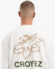 CROYEZ GARDENER LONGSLEEVE T-SHIRT | WHITE