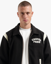 CROYEZ PARIS VARSITY JACKET | BLACK