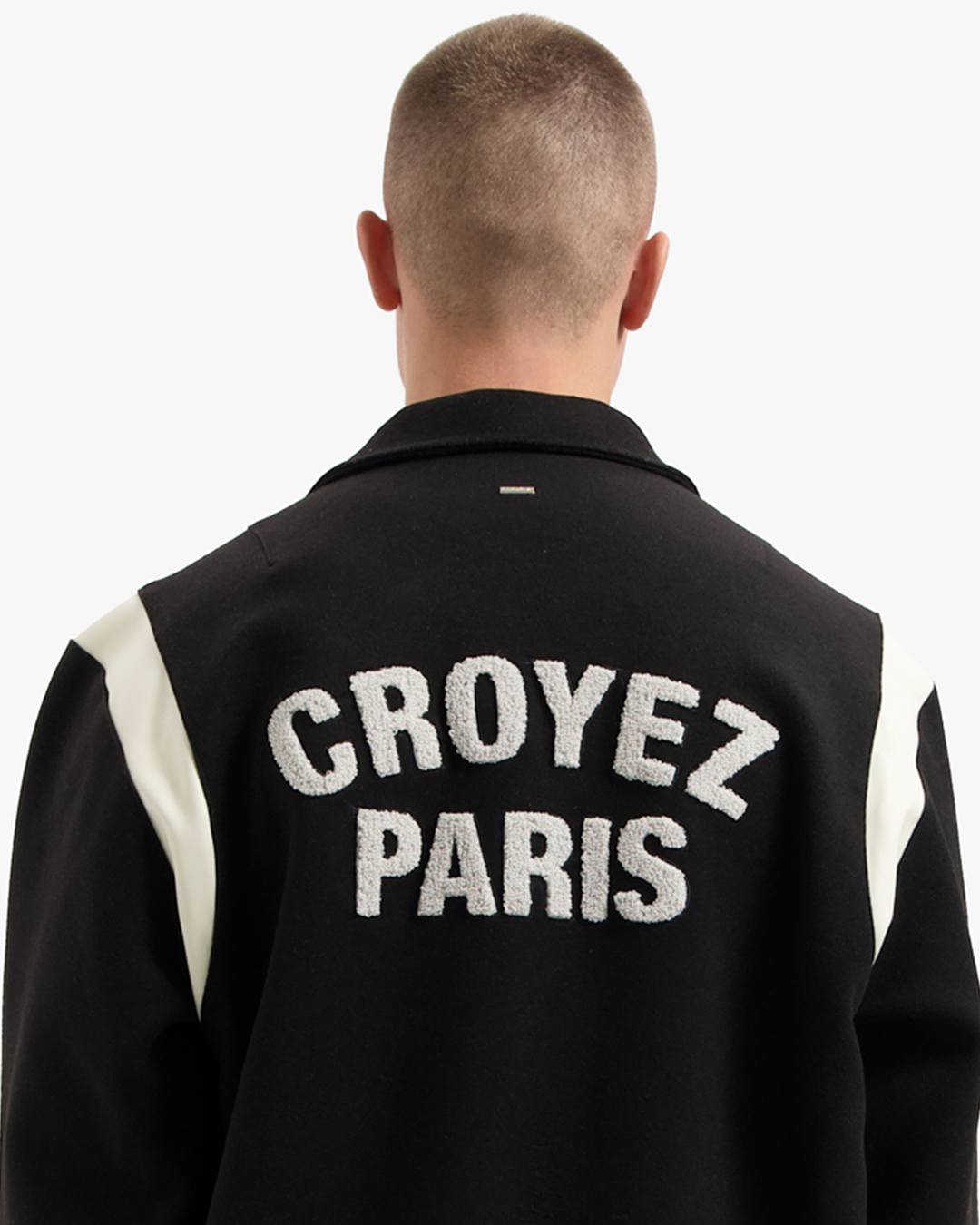 CROYEZ PARIS VARSITY JACKET | BLACK