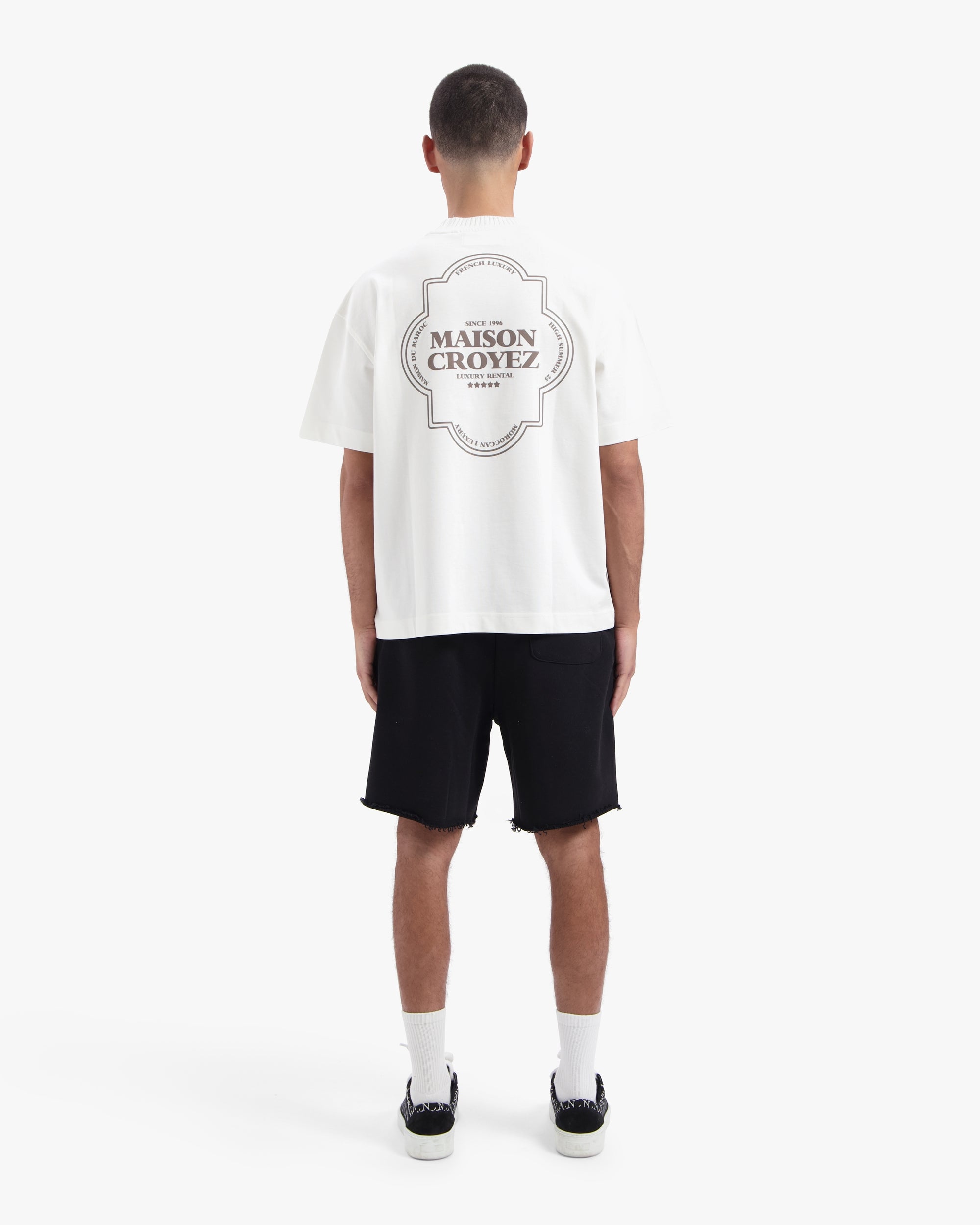 CROYEZ SMOKING LOGO SHORTS | BLACK