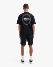 CROYEZ MOROCCAN T-SHIRT | BLACK/PINK
