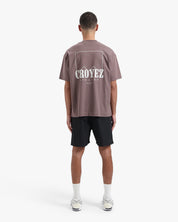 CROYEZ MAROC FUMES T-SHIRT | BROWN/OFF-WHITE