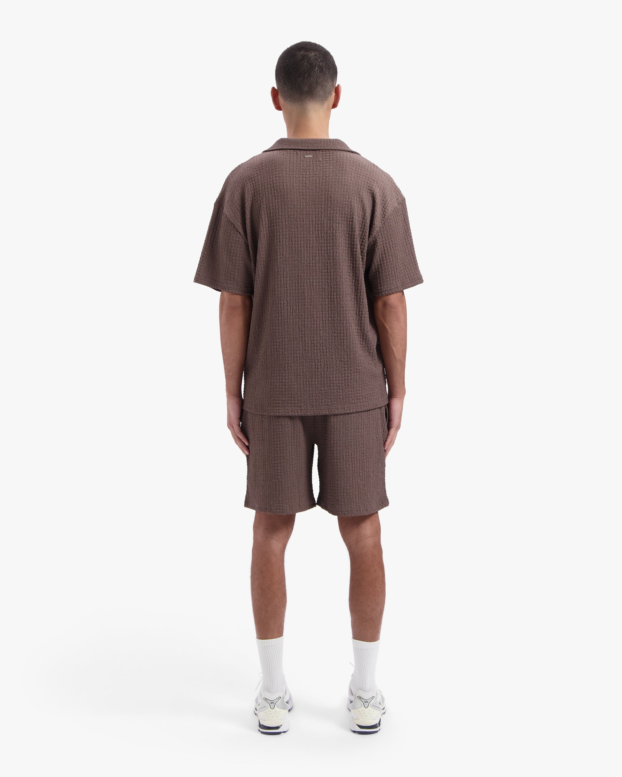 CROYEZ ZEPLIN SEERSUCKER SHORTS | BROWN