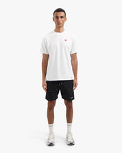 CROYEZ FELT HEART T-SHIRT | WHITE/RED