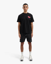 CROYEZ BROKEN PUFFED HEART T-SHIRT | BLACK/RED