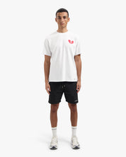 CROYEZ BROKEN PUFFED HEART T-SHIRT | WHITE/RED