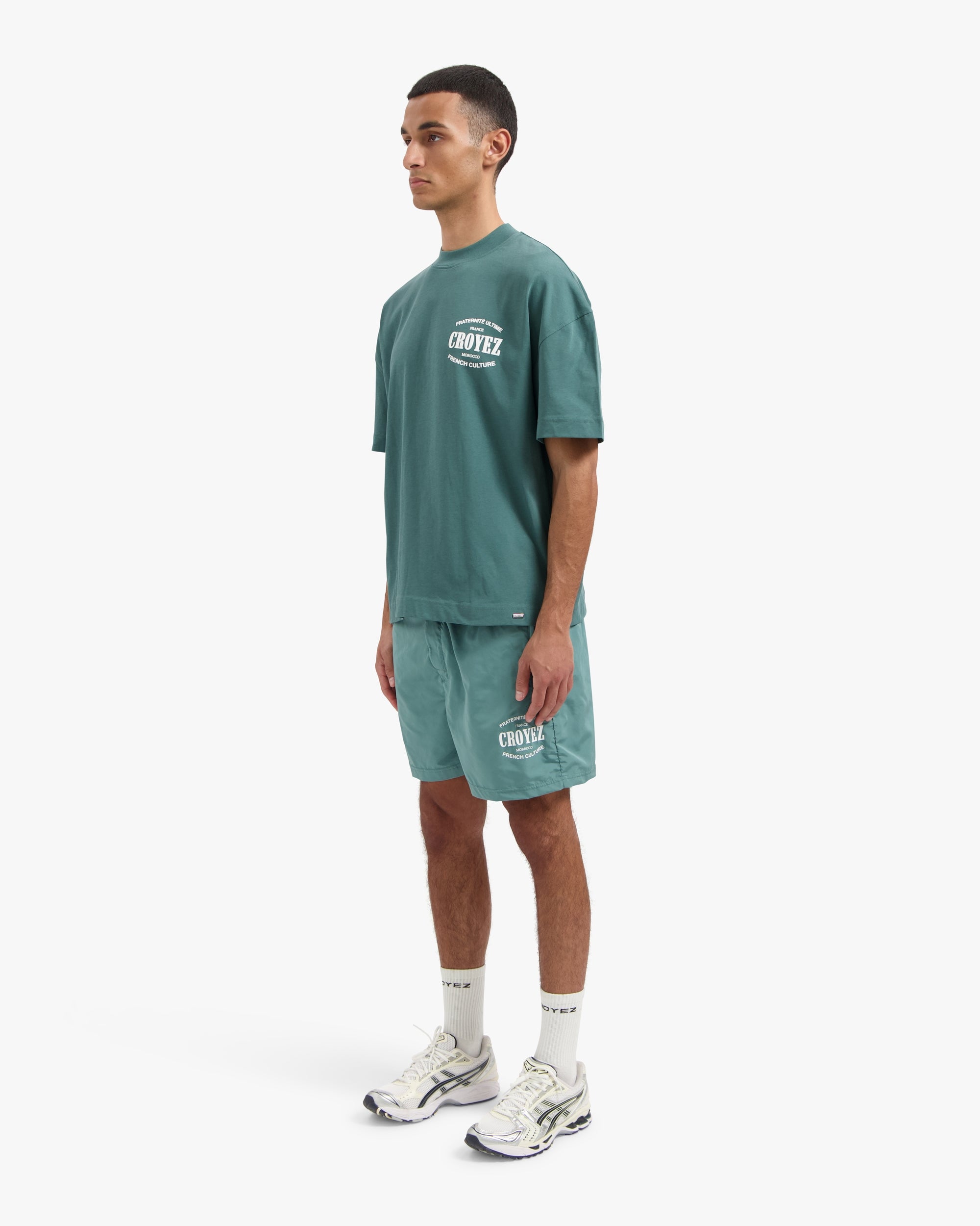 CROYEZ STAMP SWIM SHORTS | GREEN