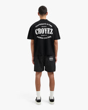 CROYEZ STAMP SWIM SHORTS | BLACK