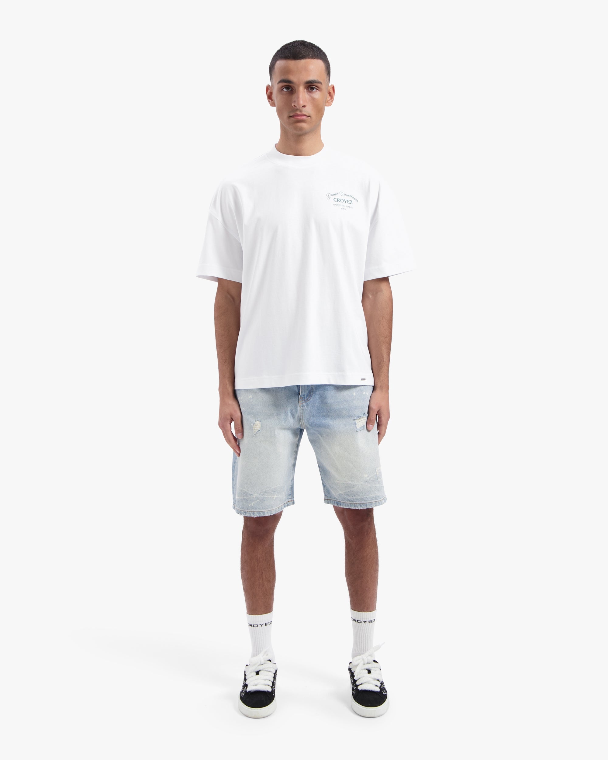 CROYEZ GRAND CASABLANCA T-SHIRT | WHITE/GREEN