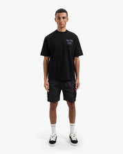CROYEZ SHOWROOM T-SHIRT | BLACK/LILAC