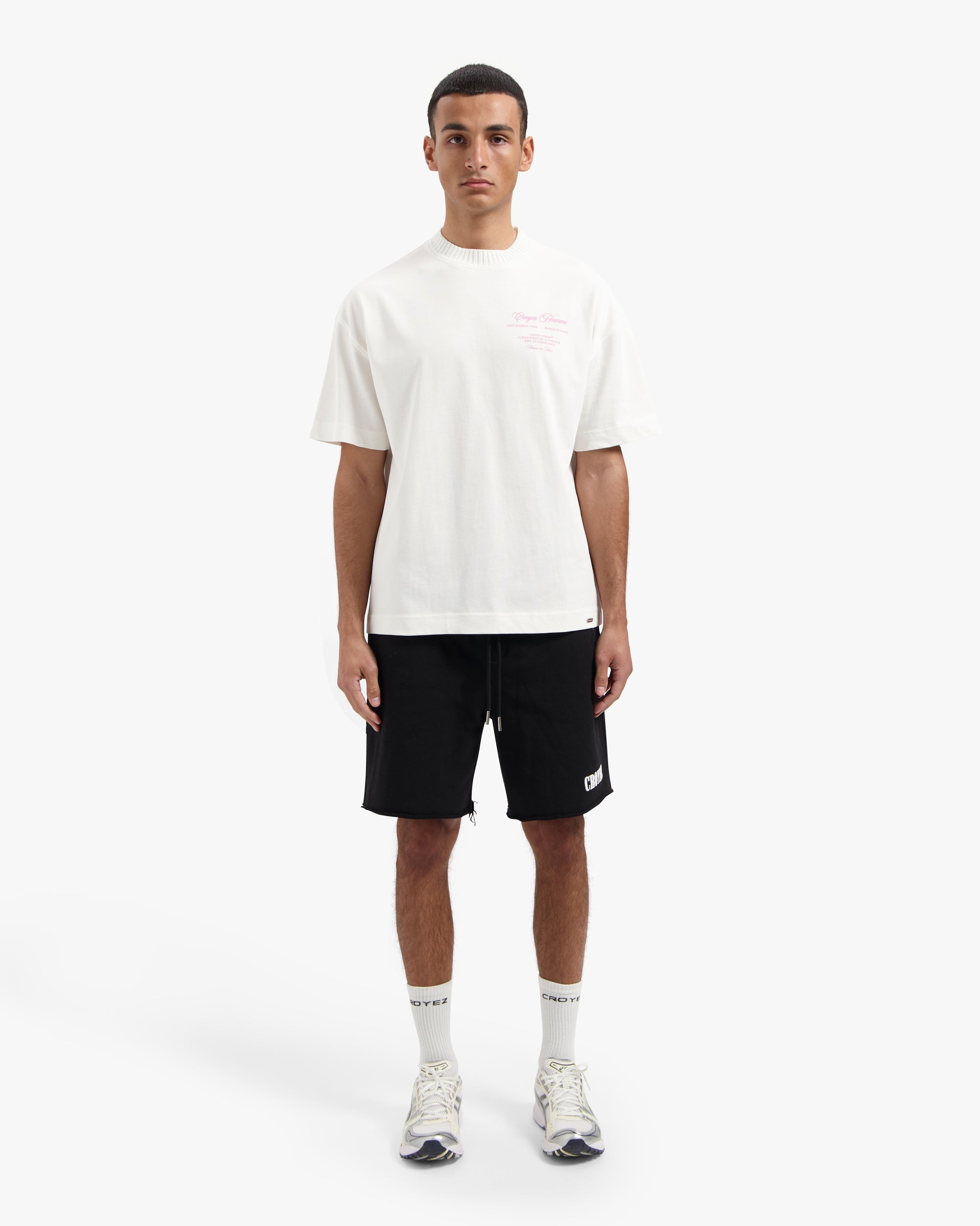 CROYEZ SHOWROOM T-SHIRT | OFF-WHITE/PINK