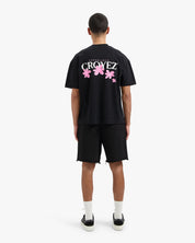 CROYEZ BOTANIQUE T-SHIRT | BLACK/PINK
