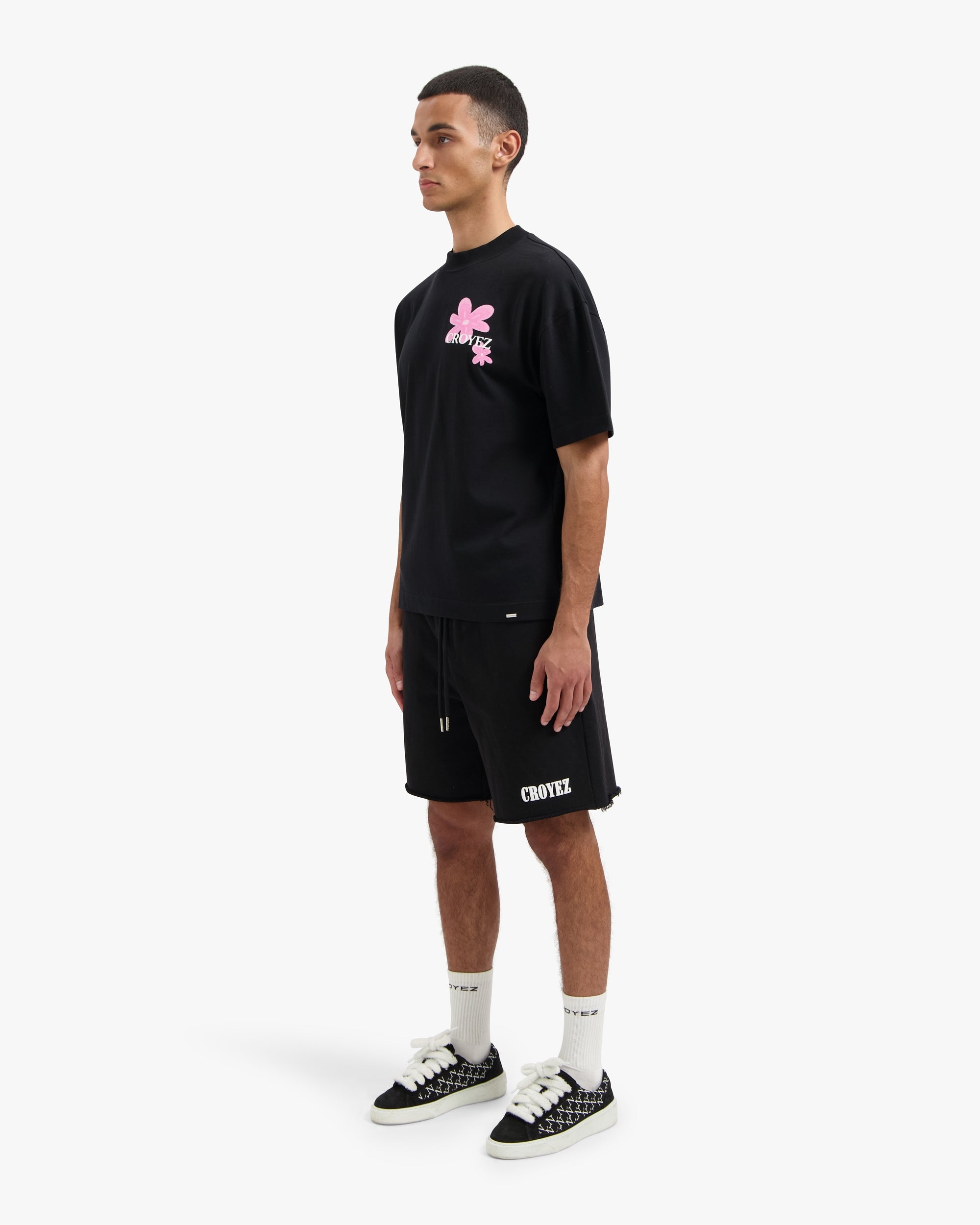CROYEZ BOTANIQUE T-SHIRT | BLACK/PINK