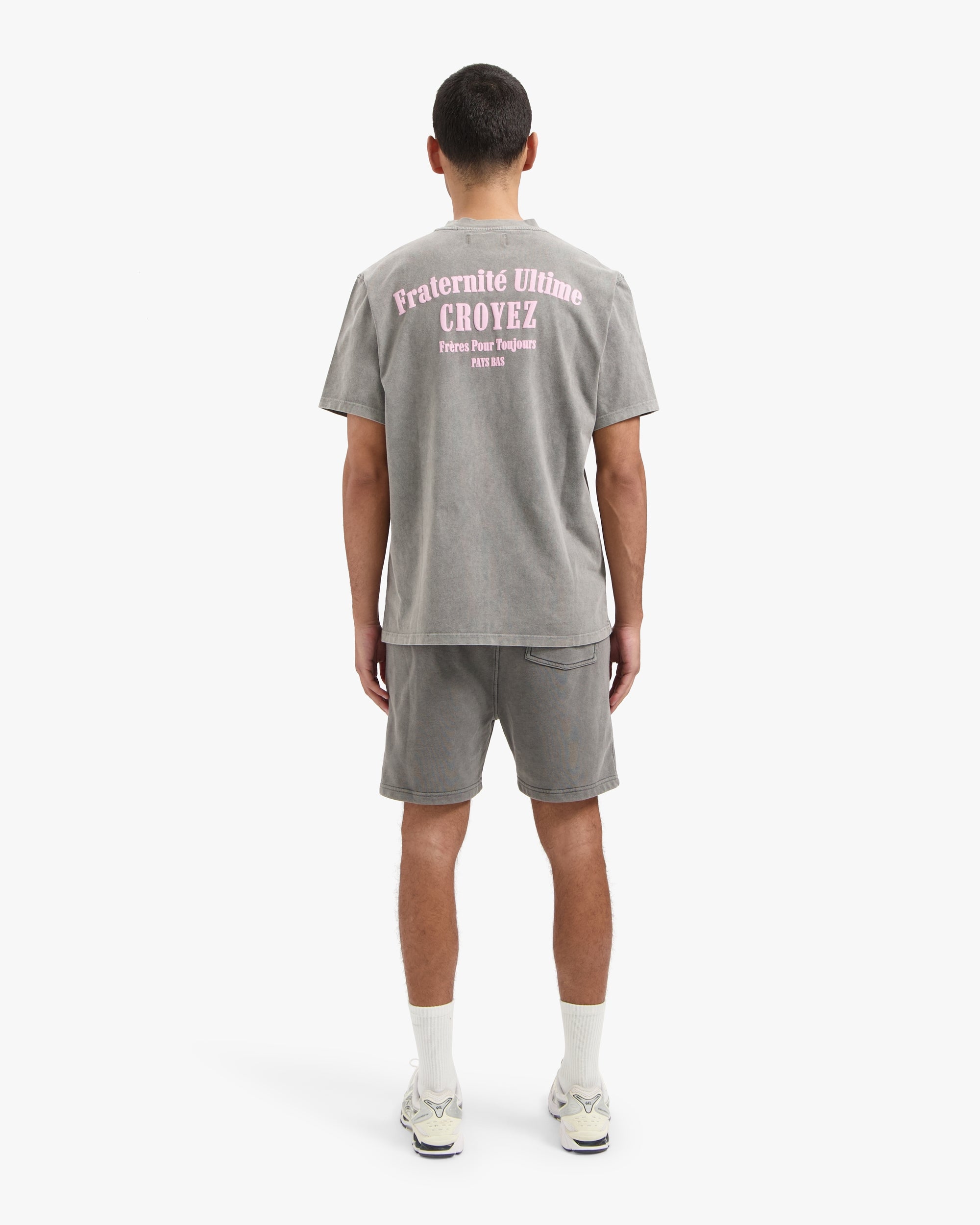 CROYEZ FRATERNITÉ T-SHIRT | ACID WASH/PINK
